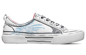 Skechers Dr. Seuss X Skechers Bob's B Wilder Low Casual Shoes White/Blue/Black Women's 1 2834367