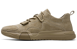 Jeep Low-Top Skateboard Shoes Men's Khaki