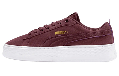 PUMA Smash Platform Sd Casual Board Shoes Red Women's