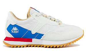 Kappa Slip Resistant, Abrasion Resistant, Breathable Low Top Casual Shoes Unisex White Blue 1 2834915
