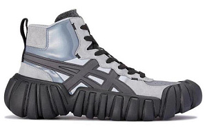 Onitsuka Tiger Dentigre Ll Cushioned Slip-Resistant Abrasion-Resistant High-Top Skateboard Shoes Men's Gray Black 1 2834964