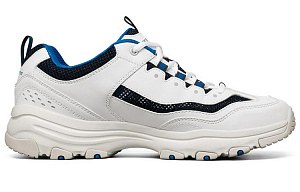 Skechers I-Conik Cushioning Wear-Resistant Low-Top Running Shoes Men's White Black Blue 1 2835007