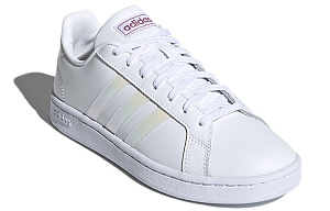 Adidas Neo GRAND COURT Low Top Skateboard Shoes Women's White Yellow Purple 2 2835126