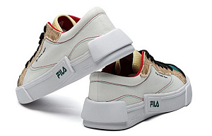 FILA FUSION Shoes 'Beige Teal White' Women's 3 2835207