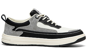 Jeep Lightweight And Wear-resistant Low-Top Skateboard Shoes Men's Black Gray Color 1 2835239