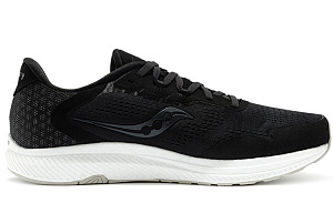 Saucony Freedom 4 Cushioning Anti-Slip Wear-Resistant Breathability Low-Top Casual Running Shoes Men's Black White 1 2835306