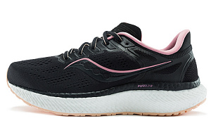 saucony Women's Hurricane 23 Wide 'Black Rosewater'