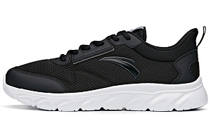Anta Cushioned Slip-Resistant Breathable Lightweight Low-Top Running Shoes Men's Black Gray