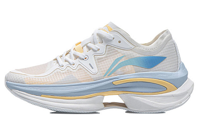 LiNing WuShi 5S 1.0 Cushioning Anti-Slip And Wear-Resistant Low-Top Running Shoes Women's Mist White