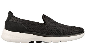 Skechers Go Walk 6 Breathable Rebound Cushioning Lightweight Low-Top Casual Shoes Women's Black White 1 2836569