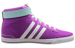 Adidas Neo Daily Twist Mid Abrasion Resistant Slip Resistant Mid Top Vintage Basketball Shoes Women's Purple White 1 2836609