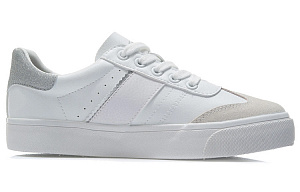 LiNing Breathable Low-Top Skateboard Shoes Women's White Silver 1 2836665