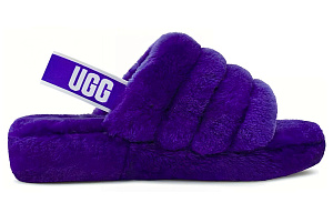 UGG Fluff Yeah Slide Minimalistic Thick Sole Purple Women's 1 2836703