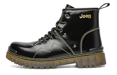 Jeep Martin Boots Men Black