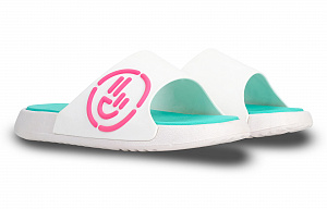 Jeep Slide Slippers Men's White Cyan 1 2840329