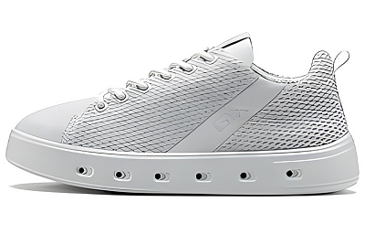 Ecco Skateboard Shoes Women's Low-Top White