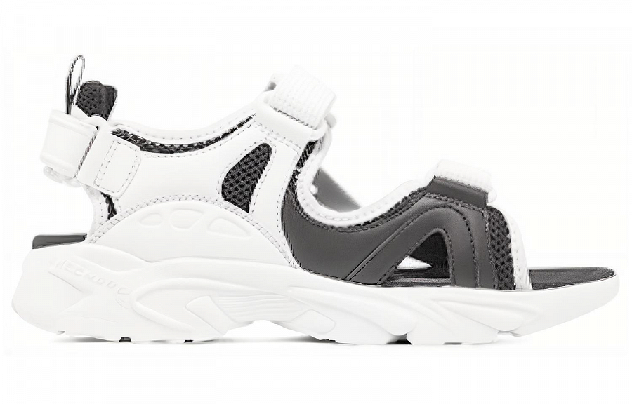 Skechers Dlites Sandal 'White Black'