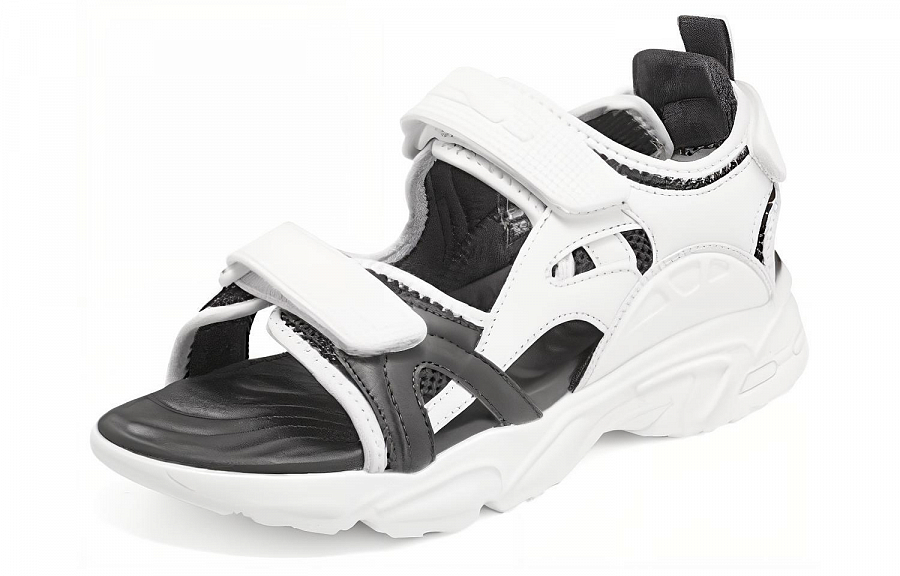Skechers Dlites Sandal 'White Black'