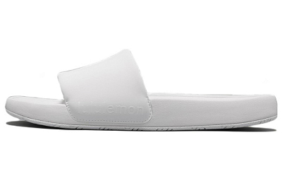 Lululemon Restfeel Slide Rubber Sole Slip-Resistant Slide Slippers Women's White