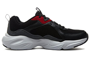 Skechers Stamina Airy Low Top Chunky Sneakers Men's Black Gray 1 2845329