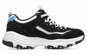 Skechers Oreo Low Top Casual Shoes Women's Black Blue 1 2846802
