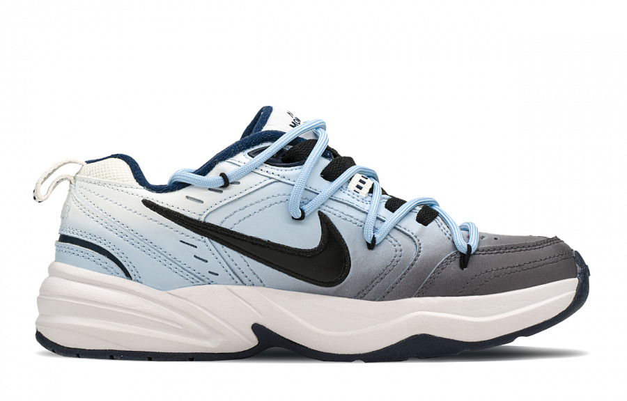 Nike Air Monarch 4 Low Top Chunky Sneakers Unisex Blue Black
