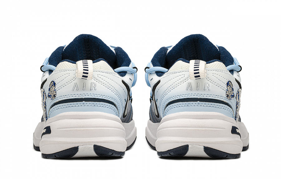 Nike Air Monarch 4 Low Top Chunky Sneakers Unisex Blue Black