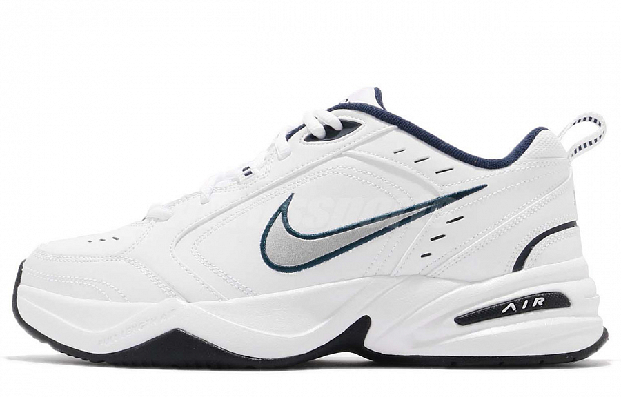 Nike Air Monarch 4 Low Top Chunky Sneakers Unisex Blue Black