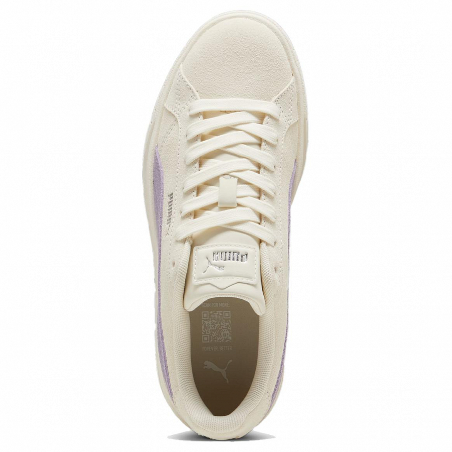 PUMA Karmen II Wear resistant And Lightweight Low Top Skateboard Shoes Women's Beige Purple купить в интернет-магазине Yoocart с быстрой доставкой по России.