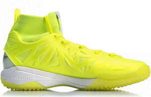 LiNing Frontier Shadow Pro3.0 Cushioning Slip Resistant Lightweight Rebound High Top Badminton Shoes Neon Bright Green 1 2849292