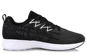 LiNing Cushioning Low Top Running Shoes Women's Ebony Black 1 2849378