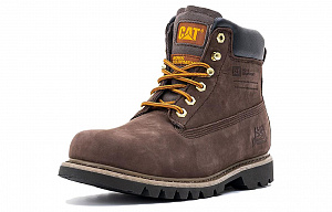 CAT Cushioning Wear-Resistant High-Top Outdoor Shoes Men's Light Brown 1 2849909