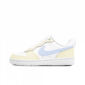 Nike Court Borough Ice Pear Bao, Amber Anti Slip Wear Resistant Low Top Skateboard Shoes GS Yellow Blue