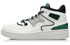 LINING Charge 2020 Vintage Basketball Shoes Men's Mid top White Green