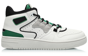LINING Charge 2020 Vintage Basketball Shoes Men's Mid top White Green 1 2850664