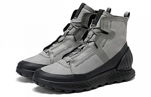 Ecco Casual Shoes Men's High top Black Gray Color 1 2851820