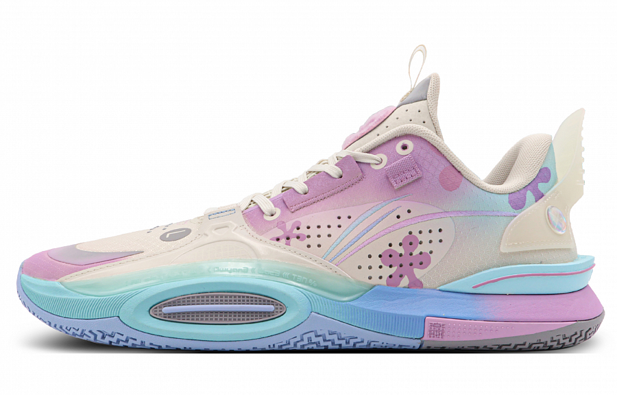 LiNing All City 10 Low-Top Basketball Shoes Men's Pink Purple