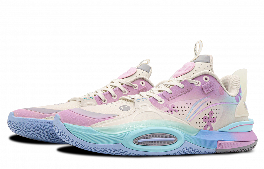 LiNing All City 10 Low-Top Basketball Shoes Men's Pink Purple