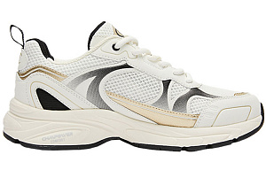 Champion Anti Slip Wear Resistant Low Top Running Shoes Women's Milk White Champagne Gold Vintage Color Blocking 1 2852651