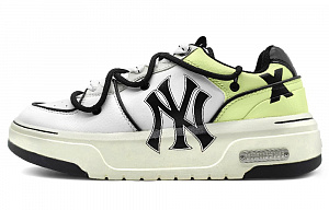 MLB Chunky Liner Anti-Slip And Wear-Resistant Height Increasing Low-Top Skateboard Shoes Unisex White Black Green