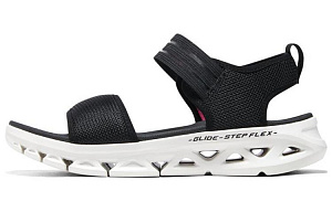 Skechers Go Glide Step Flex Sandal 'Black White' Women's