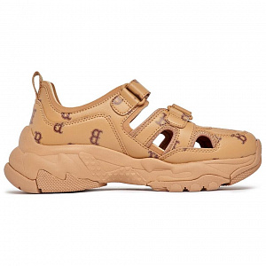 MLB Sandal Chunky Mask Mask Monotive Boston Red Sox Boston Red Sox Clogs Unisex Brown 1 2854478