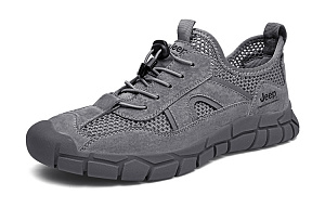 Jeep Breathable, Abrasion Resistant, Lightweight Low Top Casual Shoes Men's Gray 1 2854701