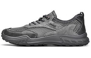 Jeep Low Top Outdoor Shoes Men's Gray