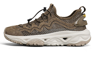 Jeep Lightweight Breathable And Wear-Resistant Low-Top Sports Casual Shoes Men's Khaki