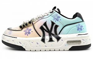 MLB Chunky Liner Wear-Resistant Height Increasing Low-Top Skateboard Shoes Unisex Gradient Yellow Green