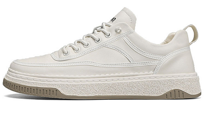 Jeep Low Top Skateboard Shoes Men's Ecru