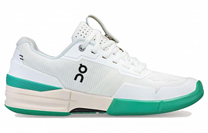On The Roger Pro Breathable Support Low Top Training Running Shoes Women's White Green 1 2855634