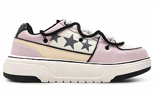 MLB Chunky Liner Wear-Resistant Height Increasing Low-Top Skateboard Shoes Unisex Purple Gray 1 2855739