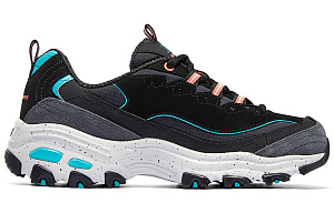 Skechers DLITES Low Top Chunky Sneakers Women's Black Blue Pink 1 2856046